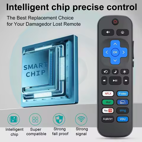 Replacement Remote for TCL/Hisense/Onn/Sharp/Philips Roku TV, Not for Stick Box Speaker