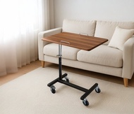 無段升降移動邊桌 靜音滑順溜冰輪×可摺疊設計 床邊桌 (台灣製)