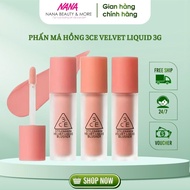 3CE Sheer Liquid Blusher/ 3CE Velvet Liquid, long-lasting cream 3g - Nana Shop