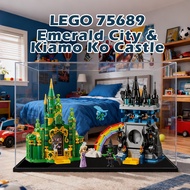 LEGO 75689 Emerald City and Kiamo Ko Castle Acrylic Display Box Kotak Penyimpanan Mainan Transparent