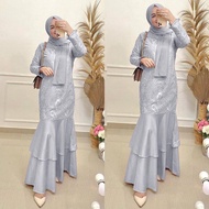 MAXI ARINI MERMAID /GAMIS BROKAT DUYUNG / FASHION MUSLIM WANITA /CC