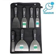 7Pcs Carbon Steel Plastering Putty Knife Set Floor Wall Painting Scraper Tool