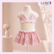 Sweet Pink Girls Bikini Set Beach Cute Girls 2-Piece Swimsuit - Jolie Kids