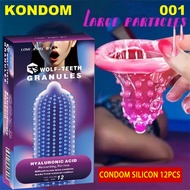 kondom silicon dotted condom tebal kondom tambah panjang dan besar smooth particles spike condom tah