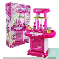 Pink Suitcase Kitchen Set Toy, Battery-operated Children's Kitchen Toy for Girls - Cooking Toy - Chi