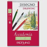 【Fabriano】Accademia繪圖本 Drawing,200G,14.8X21,30張,線圈 (素描/水彩)