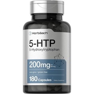 Horbäach 5HTP 200mg Supplement | 180 Capsules | 5 Hydroxytryptophan | Griffonia Simplicifolia | Extr