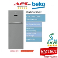 Beko Fridge Refrigerator Inverter 470L Fridge 2 Door Peti Ais 2 Pintu Peti Sejuk 2 Pintu Murah 冰箱 RDNT470E50VZP