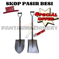 METAL SHOVEL FLAT & ROUND SKOP PASIR SKOP BESI PENYODOK