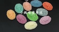 ＊.。小媽咪愛串珠。.＊DIY材料【G003】21*15mm混色樹脂花 3個18元