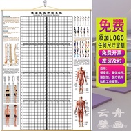 [1355 People Praise] Hanging Posture Evaluation Sheet Gym Yoga Hall Studio Chinese Hospital Health D