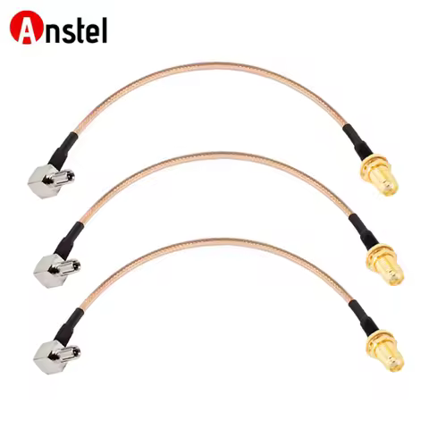 15cm RG316 Coaxial Cable SMA Female to TS9 Male Right Angle Low Loss Pigtail Jumper 50Ohm for Networ