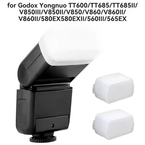 Flash Diffuser for Canon for Godox TT600/TT685/TT685II/V850III/V850II/V860/V860II/580EX/580EXII/560I