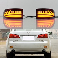 Lexus IS250 IS300 IS350 IS II 2006-2012 2PCS LED Bumper Reflector Light 3-in-1 Functions Rear Runnin