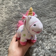 Original illuminations universal studio agnes fluffy minions unicorn doll