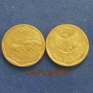 uang lama koin kuno rp. 100 karapan sapi tahun campur random