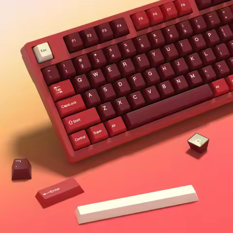 KBDiy GMK Jamon Keycap Cherry Profile Double Shot PBT ISO Keycaps For Gamer Mechanical Keyboard Kit 