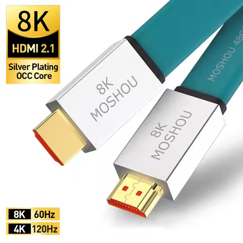 HDMI-compatible 2.1 Cables 8K@60Hz 4K@120Hz 48Gbps ARC Video Cord for Amplifier TV