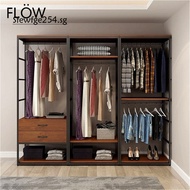Open Wardrobe Combined Type Wardrobe Waterproof Large Capacity Wardrobe Cabinet Open Concept Wardrob