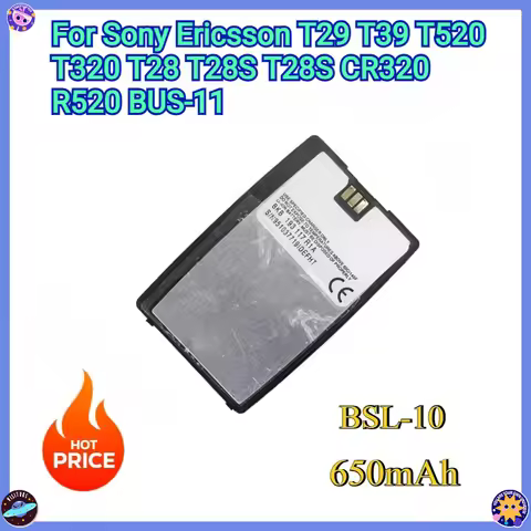 New 650mAh BSL-10 Replacement Battery For Sony Ericsson T29 T39 T520 T320 T28 T28S T28SCR320 R520 BU