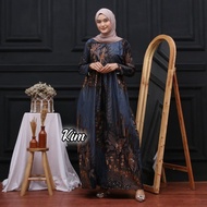 Bisa (COD) -Gamis batik. Gamis batik Jumbo LD 120 CM -gamis terbaru 2023 - BAJU GAMIS BATIK WANITA