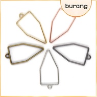 15pcs Pendant Press Frame Geometric Star Open DIY Necklace Bezel Back Shape Jewelry Accessory