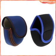 [Flourish] Fishing Reel Cover Reel Protective Pouch Bag For 3/4/5/6/7/8WT Reel - Blue, as