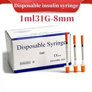 1ml31G-8mm disposable insulin syringe pet feeder liquid measurement dispenser refueling and ink