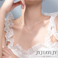 J & Y SILVER【In สหรัฐอเมริกา Stock 】100% เงินสเตอร์ลิง S925สร้อยคอแท่งแนวตั้งรูปร่างเกาหลีแฟชั่นเครื