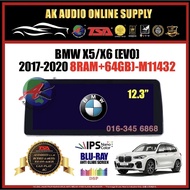 BMW X5 / X6 EVO 2017 - 2020 [ 8Ram + 64GB ] Blu-Ray Anti Glare Screen 12.3" IPS+ 4G+Carplay Android 