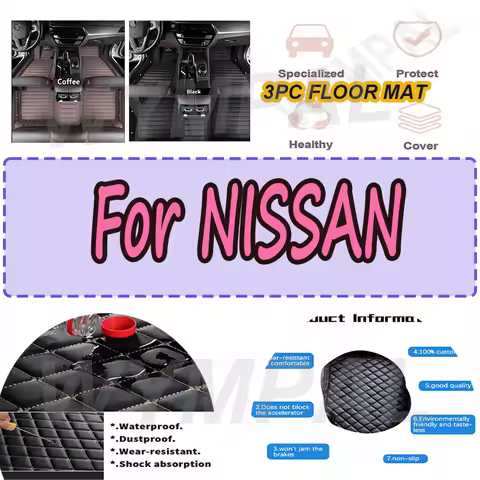 LUXURY Car Floor Mats For NISSAN Sulphy Teana J31 Teana J32 Teana L33 Teana Titan Sentra Qashqai J10