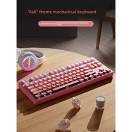 mechanical keyboard wireless keyboard keyboard wireless Forwarder MT87 Wireless Side Engraved Girls 