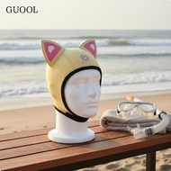 GUOOL Facekini Swim Cap Sun Protection Cartoon Creature Swim Cap High Elasticity