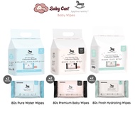 Applecrumby Extra Thick Premium Baby Wipes 80sx2Pack 婴儿湿纸巾, Infant Wet Tissue Wet Wipes Tisu Basah B