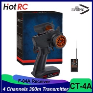 HOTRC CT-4A 4CH 4 Channels Radio Control 2.4GHZ FHSS System 4V-9V One-hand Transmitter with F-04A Re
