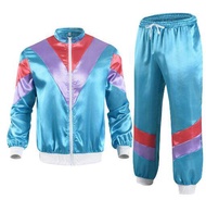 80s 90s Fancy Dress Costumes for Men Couples Stag Do Outfit Dress up Costume Hip Hop Retro Tracksuit