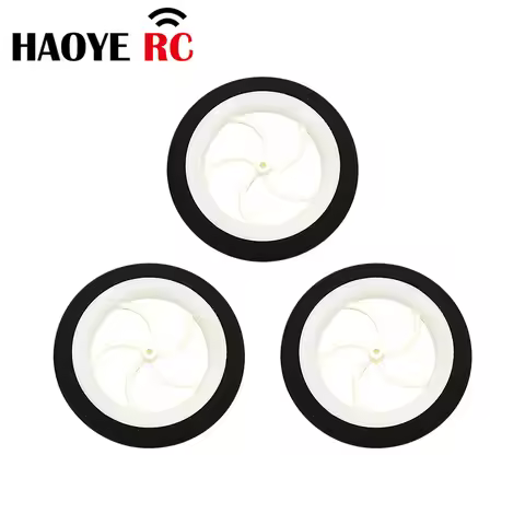 Haoye 2 Pcs/Lot Light Wheels (Sponge Tire) Color White D60/65mm For RC Airplane Replacement Toys DIY