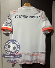 New!! เสื้อฟุตบอลทีม บาเยิน 3A เกรดแฟนบอล Away เยือน 2025/26ฟลูออฟชั่นพร้อมอาร์ม UCL ชื่อเบอร์นักเตะ