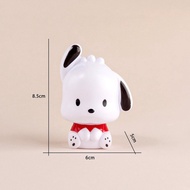 Cake decorations White Dog Statue Lightweight Resin Cake Decoration Decor