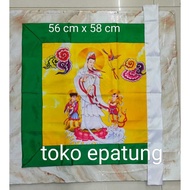 HIJAU Dewi Kwan Im / Kwan Im / guan yin flag - standing - 56 x 58 cm - Green list - f25