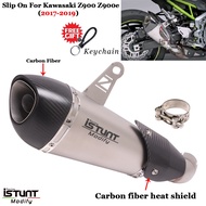 Slip On For Kawasaki Z900 Z900e 2017-2019 Yoshimura alpha Motorcycle Exhaust Carbon Fiber Escape Muffler DB Killer