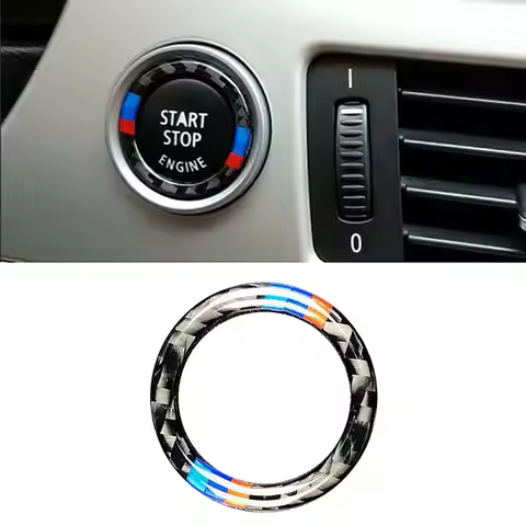 For BMW 3 Series E90 E92 E93 E89 Z4 2009-2012 Sport Carbon Fiber Engine Start Stop Push Button Ignit