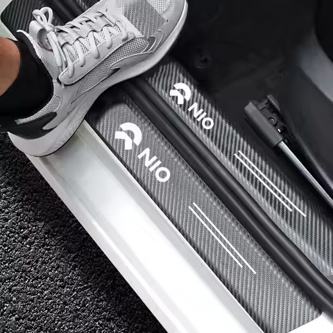 Car Door Protector Plate Stickers Sill Carbon Fiber For NIO ET5 ES6 ES8 EC6 ET7 Weilai ET7 EP9 Eve E