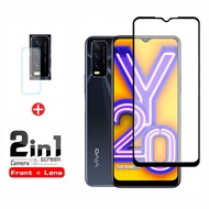 Vivo Y20i Tempered Glass Full Cover Glass Film For Vivo V20 SE Y20S Y11 Y12 Y15 Y17 Y19 Y30 Y50 Y91C NEX 3 X50 Pro Screen Protector Lens Glass Protector