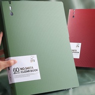 New ReadyStock File Folder  A3 A4 Clear Book 30 40 60 Pockets Quality File Holder 透明 插页 收纳册 试卷 整理袋 E