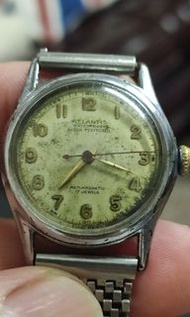 古董機械錶 瑞士製造 swiss made 手上鍊/ Ricoh錶帶/17石