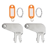 2-Pack Ignition Keys, 8H5306 Master Disconnect Key for Caterpillar CAT Equipment Battery Disconnect 