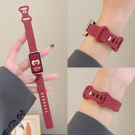 Leather Pattern Silicone Strap for Huawei Band 11 Band 11 Pro Wristband Replacement Sport Watch for 