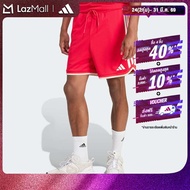 adidas ไลฟ์สไตล์ กางเกงขาสั้นผ้าตาข่าย STADIUM ผู้ชาย สีแดง JZ6857