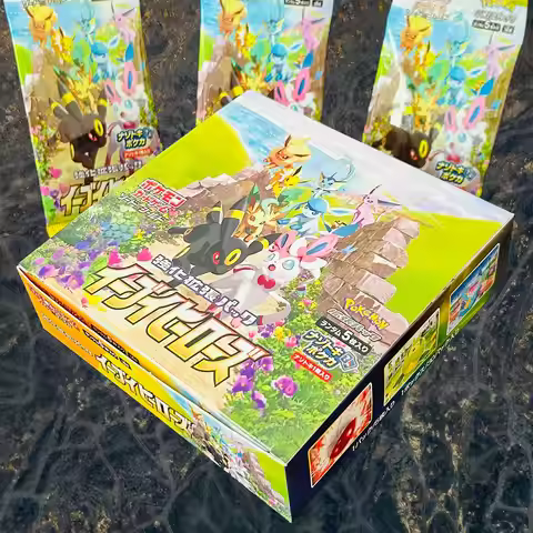 DIY S6a Eevee Heroes Booster Box 28 Packs Foil Texture Collectible Cards Collectible Grade Premium A
